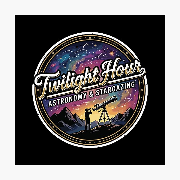 Item preview, Twilight Hour Astronomy & Stargazing Space Lover Astronomer Celestial Observer designed and sold by PopStars1993.