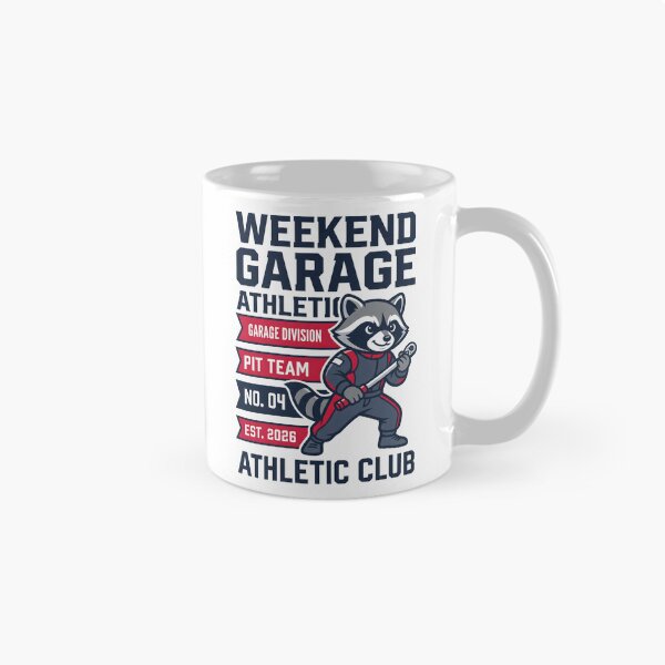 Item preview, Weekend Garage Athletic Club Pit Team Raccoon Mechanic designed and sold by SplashTastic.