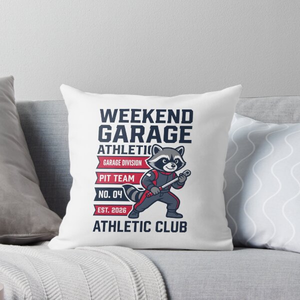Item preview, Weekend Garage Athletic Club Pit Team Raccoon Mechanic designed and sold by SplashTastic.
