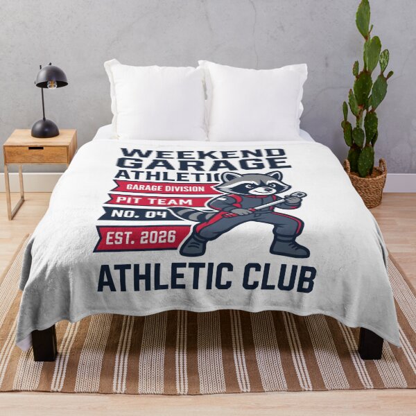 Item preview, Weekend Garage Athletic Club Pit Team Raccoon Mechanic designed and sold by SplashTastic.