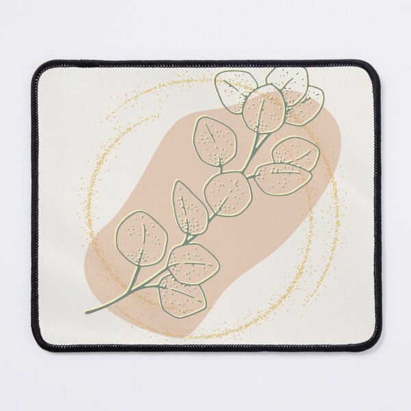 Item preview, Minimalist Eucalyptus Branch Wall Art, Neutral Botanical Print with Gold Accents designed and sold by Diseño que alegran tu día.