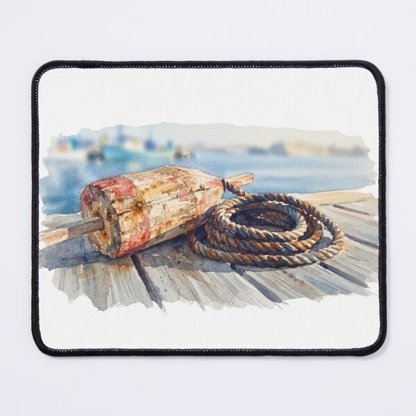 Item preview, Vintage Maritime Seaside Dock Watercolour designed and sold by made by Golightly x.