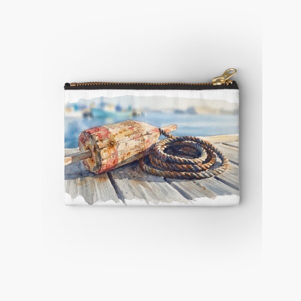 Item preview, Vintage Maritime Seaside Dock Watercolour  designed and sold by made by Golightly x.