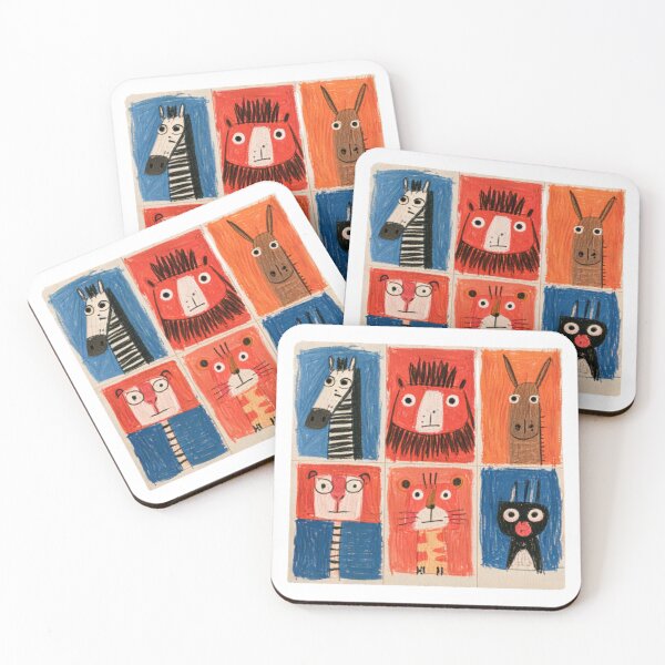 Item preview, Cute Hand Drawn Animal Friends Kids Art designed and sold by Turtleymv.