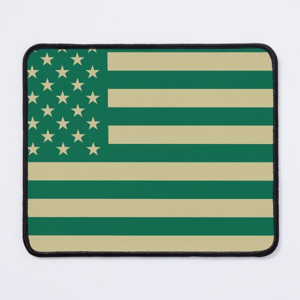 Item preview, Green and Gold American Flag designed and sold by Karate Octopus.