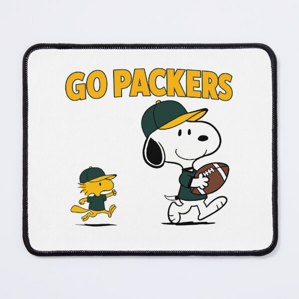 Item preview, Snoopy & Woodstock Green Bay Packers Football Retro F616 designed and sold by GLUVY-THEME.