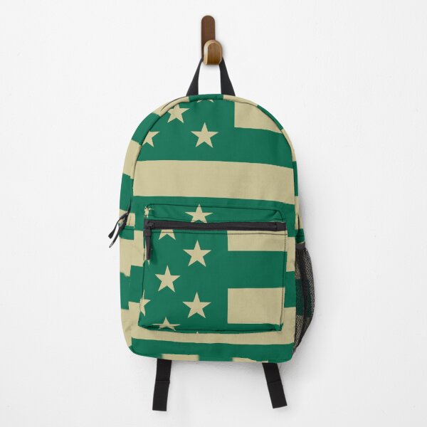 Item preview, Green and Gold American Flag designed and sold by Karate Octopus.