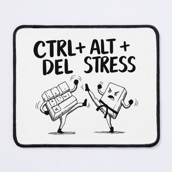 Item preview, CTRL ALT DEL STRESS designed and sold by CtrlAltGalaxy.
