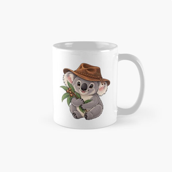 Item preview, Australian Koala Wearing Bush Hat designed and sold by Myra365Art.