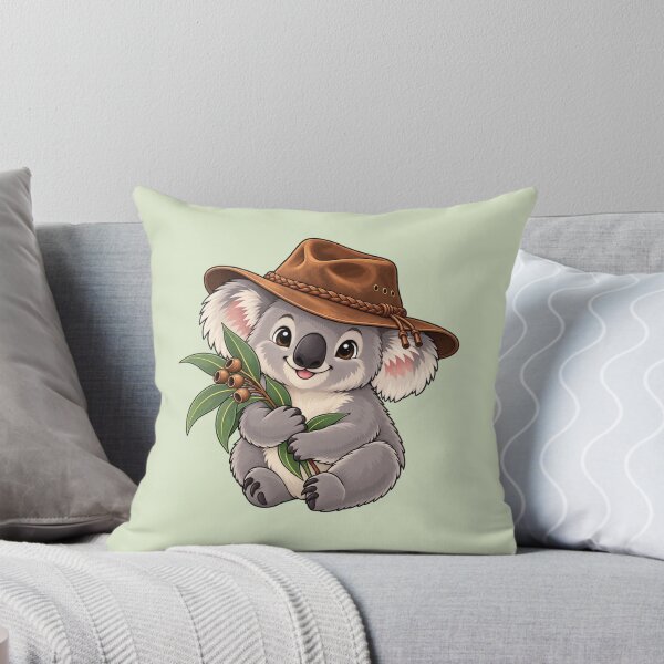 Item preview, Australian Koala Wearing Bush Hat designed and sold by Myra365Art.