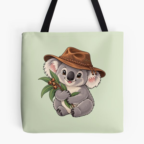 Item preview, Australian Koala Wearing Bush Hat designed and sold by Myra365Art.