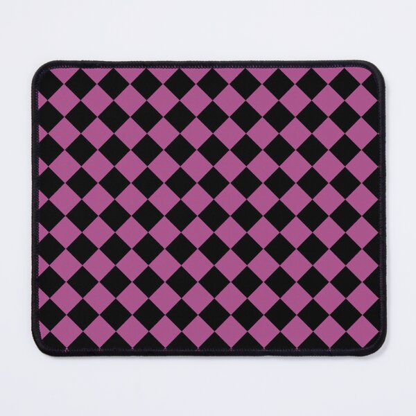 Item preview, Checker Diamond Pattern Purple Black designed and sold by ArtbyDebbieC.