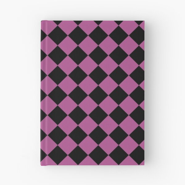 Item preview, Checker Diamond Pattern Purple Black designed and sold by ArtbyDebbieC.