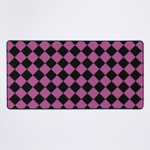 Item preview, Checker Diamond Pattern Purple Black designed and sold by ArtbyDebbieC.