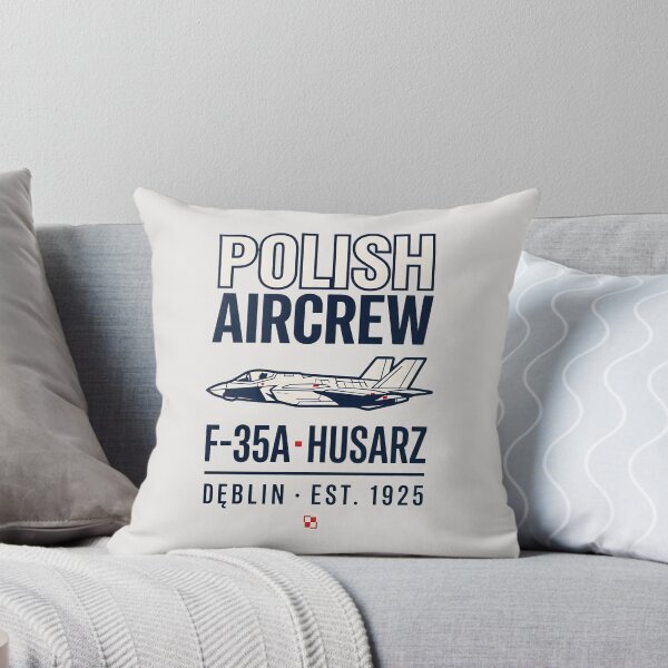 Item preview, Polish Aircrew F-35A Husarz Side View Fighter Jet Aviation designed and sold by SplashTastic.