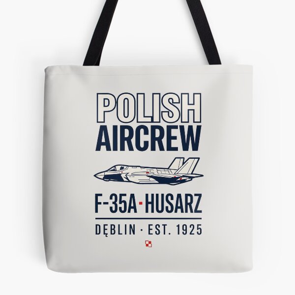Item preview, Polish Aircrew F-35A Husarz Side View Fighter Jet Aviation designed and sold by SplashTastic.