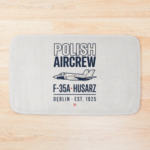 Item preview, Polish Aircrew F-35A Husarz Side View Fighter Jet Aviation designed and sold by SplashTastic.