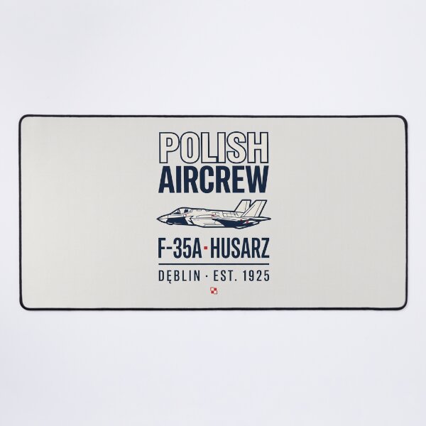 Item preview, Polish Aircrew F-35A Husarz Side View Fighter Jet Aviation designed and sold by SplashTastic.