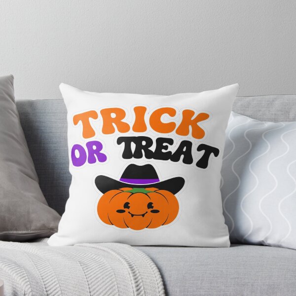 Item preview, Trick Or Treat Cowboy Pumpkin Halloween Text designed and sold by Custom Crest.