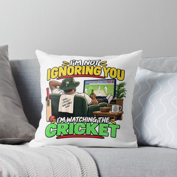 Item preview, Funny Cricket Fan – I'm Not Ignoring You designed and sold by mygiftideas.