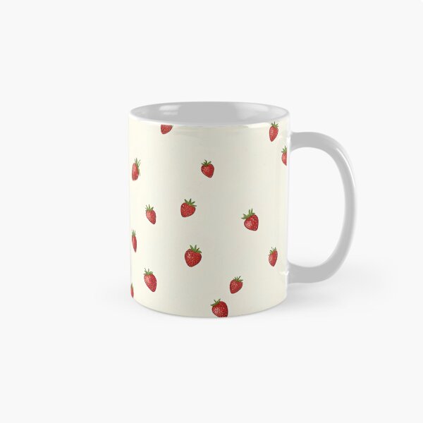 Item preview, Cute Strawberry Frog & Cream Pie Pattern designed and sold by zenjiinspired.