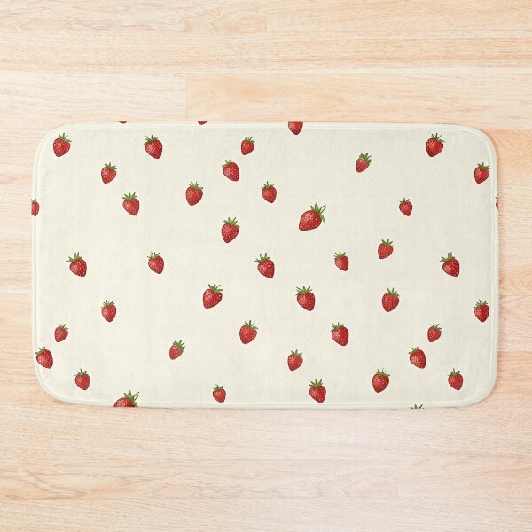 Item preview, Cute Strawberry Frog & Cream Pie Pattern designed and sold by zenjiinspired.
