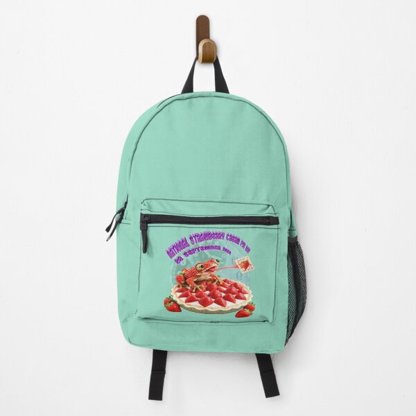 Item preview, Cute Strawberry Frog & Cream Pie Pattern designed and sold by zenjiinspired.