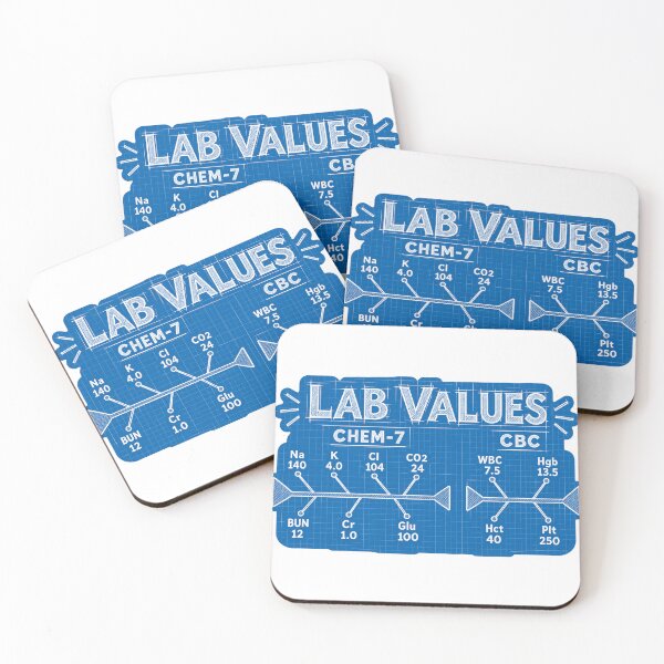 Item preview, Lab Values Fishbone Diagram Blueprint Nursing Student Sticker designed and sold by isokinetic.