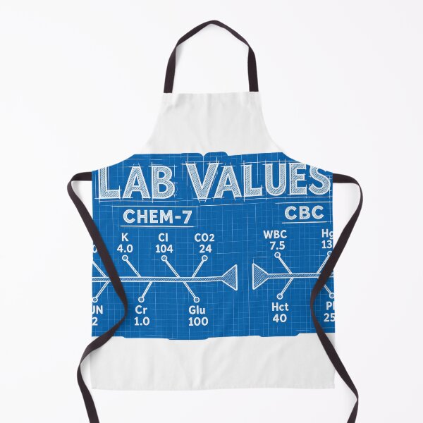 Item preview, Lab Values Fishbone Diagram Blueprint Nursing Student Sticker designed and sold by isokinetic.