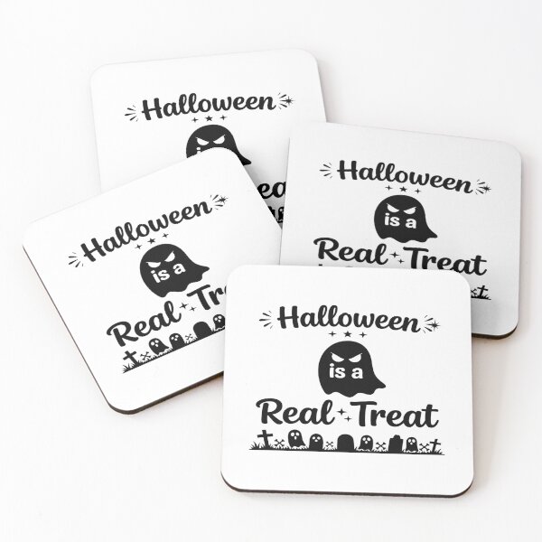 Item preview, Halloween Is A Real Treat Funny Ghost Design designed and sold by Custom Crest.