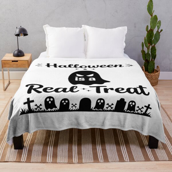 Item preview, Halloween Is A Real Treat Funny Ghost Design designed and sold by Custom Crest.
