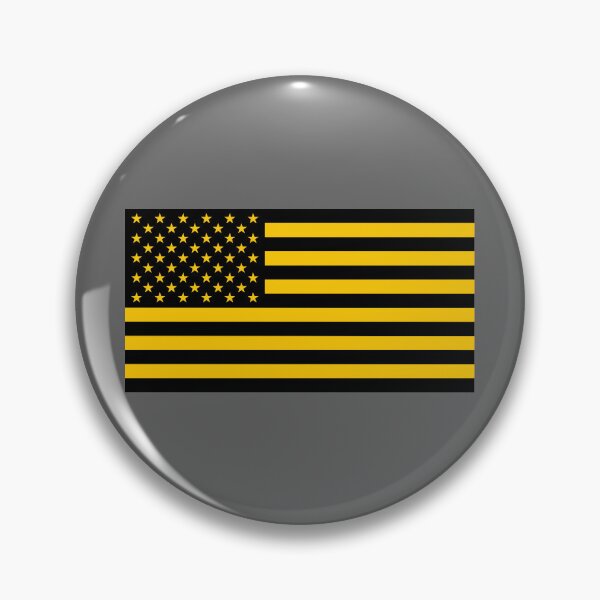 Item preview, Black and Gold American Flag designed and sold by Karate Octopus.