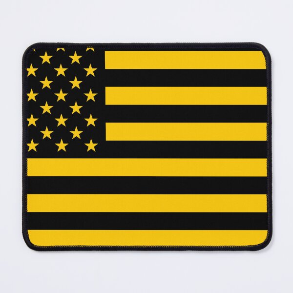 Item preview, Black and Gold American Flag designed and sold by Karate Octopus.