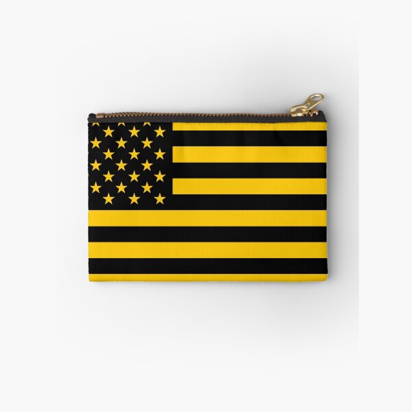 Item preview, Black and Gold American Flag designed and sold by Karate Octopus.