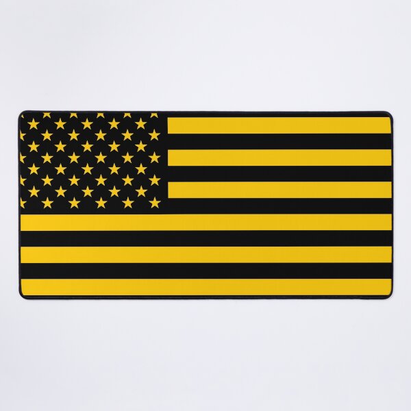 Item preview, Black and Gold American Flag designed and sold by Karate Octopus.