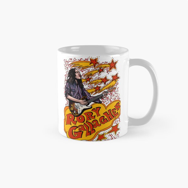 Item preview, Rory Gallagher Guitarist Shooting Stars Retro Art designed and sold by EvaEllister.