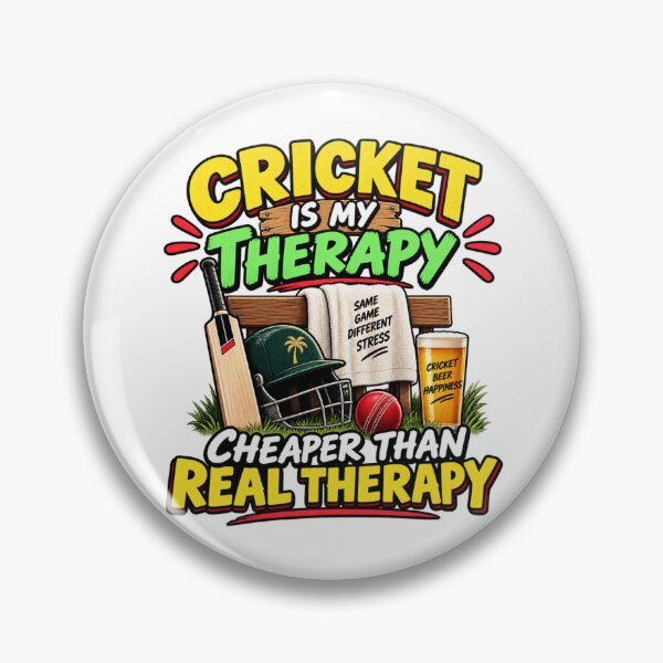 Item preview, Funny Cricket Gift – Cricket Is My Therapy designed and sold by mygiftideas.