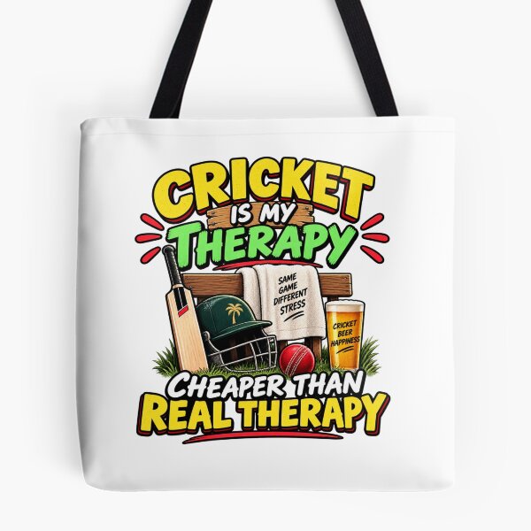 Item preview, Funny Cricket Gift – Cricket Is My Therapy designed and sold by mygiftideas.
