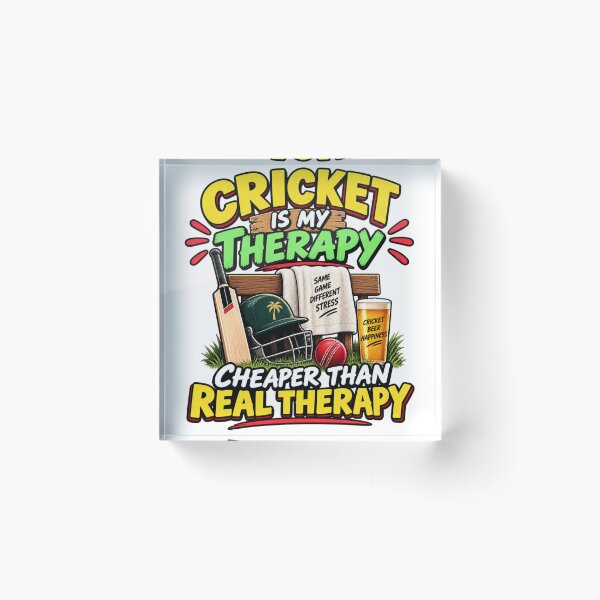 Item preview, Funny Cricket Gift – Cricket Is My Therapy designed and sold by mygiftideas.