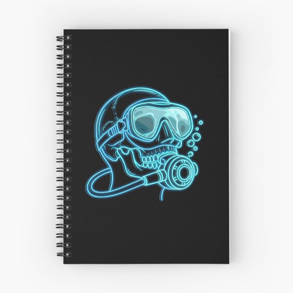 Item preview, Scuba Diving Skull Neon Diver's Skull designed and sold by Loona97.