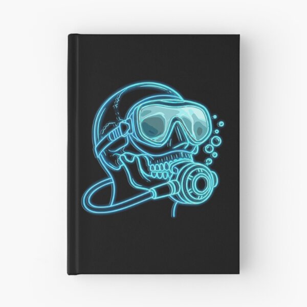 Item preview, Scuba Diving Skull Neon Diver's Skull designed and sold by Loona97.
