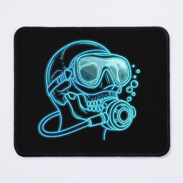 Item preview, Scuba Diving Skull Neon Diver's Skull designed and sold by Loona97.