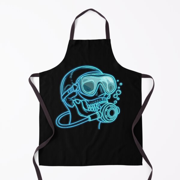 Item preview, Scuba Diving Skull Neon Diver's Skull designed and sold by Loona97.