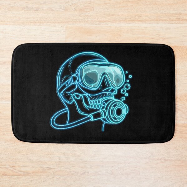 Artikelvorschau, Scuba Diving Skull Neon Taucher Totenkopf entworfen und verkauft von Loona97.
