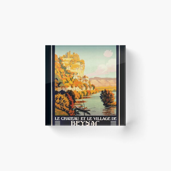 Item preview, Vintage Travel Poster | Chemin de Fer d'Orléans 1923 | Beynac | Dordogne River | Constant Duval | French Railway Art designed and sold by artofuniverse.
