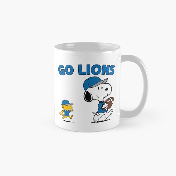 Item preview, Snoopy & Woodstock Detroit Lions Football Retro F619 designed and sold by GLUVY-THEME.