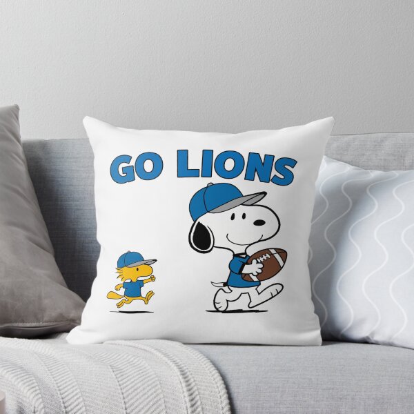 Item preview, Snoopy & Woodstock Detroit Lions Football Retro F619 designed and sold by GLUVY-THEME.