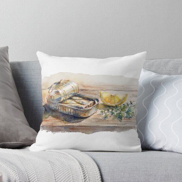 Item preview, Vintage Watercolour Sardine Tin Art designed and sold by made by Golightly x.