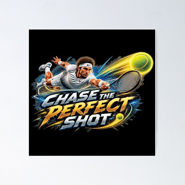 Item preview, Chase The Perfect Shot | Tennis Motivation Player Gift designed and sold by M. Mamdouh Artworks.