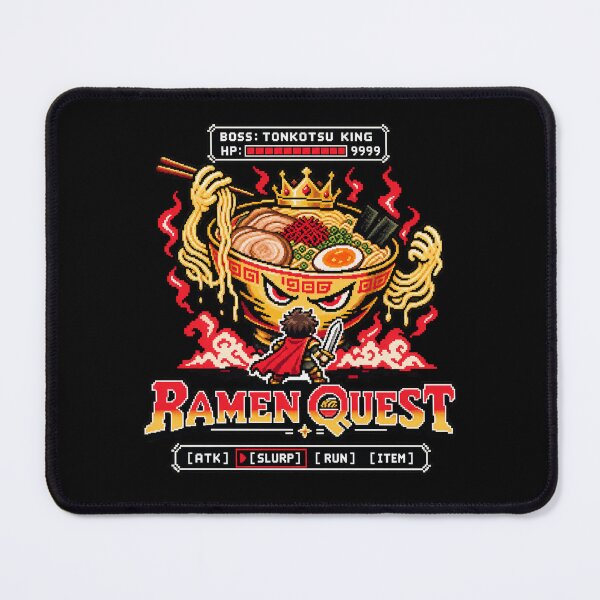 Item preview, RAMEN QUEST | Tonkotsu King RPG Boss Battle Pixel Art Design designed and sold by maaameee.